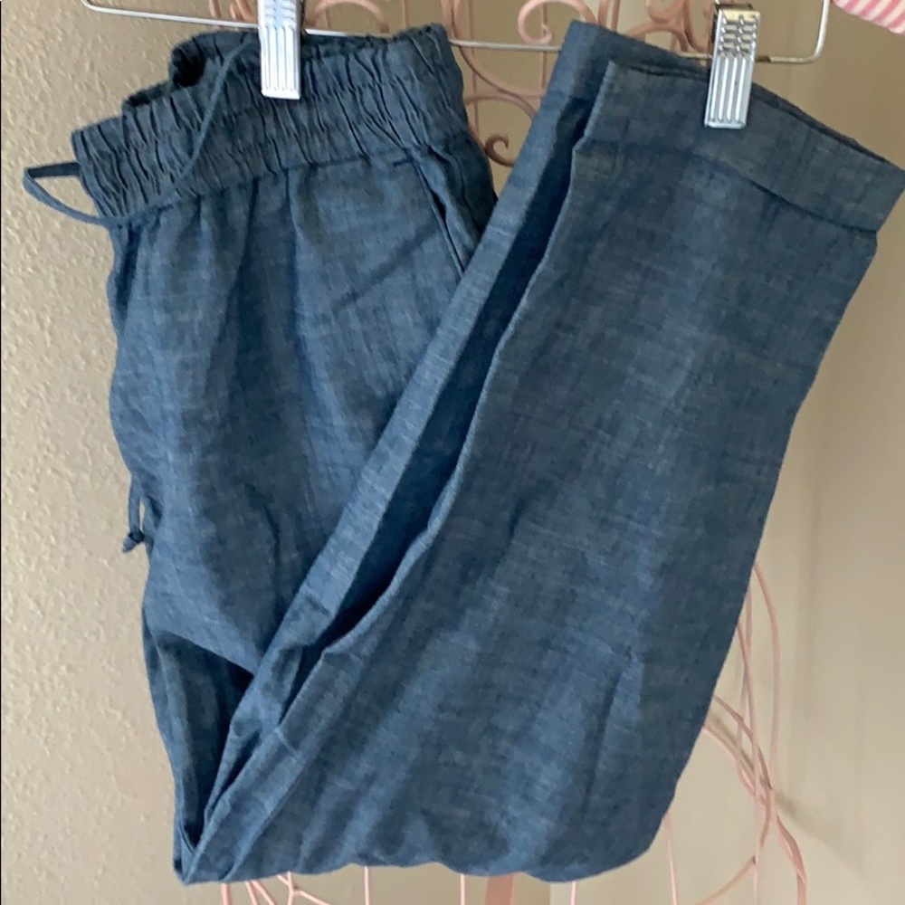 J. Crew Chambray drawstring pants